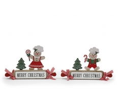 Christmas Gingerbread Wooden Decoration