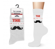 Mens Cotton The Legend Design Socks