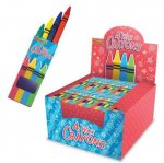 Wax Crayons 4pc 9cm X 100 Pack ( 11P Each )