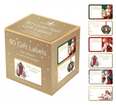 Christmas 80 Traditional Gift Labels