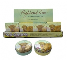 Jan Pashley Highland Coo Lip Balm in a Tin