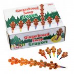 Christmas Gingerbread Man Crayon