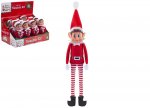 12" 30cm Red Long Leg Soft Body Vinyl Face Boy Elf With Hat
