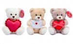 Valentines Bear With Heart/Letter 20cm