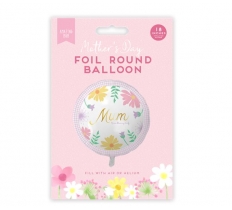 MOTHER'S DAY ROUND FOIL BALLOON 18"