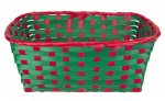 Bamboo Christmas Basket 25cm X 30cm X 12cm