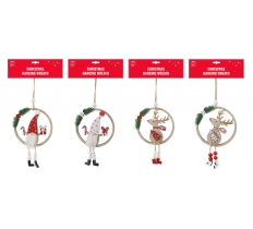 Christmas Hanging Wreath With Dangly Legs