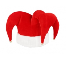 Red Christmas Jester Hat (Adult)