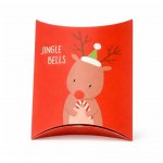 Reindeer Red Gift Box 35X30X30cm