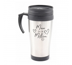 Mum In A Million Stainless Steel Travel Mug