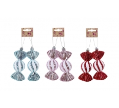 Hanging Deco Candy Shiny 2 Pack ( Assorted Colours )