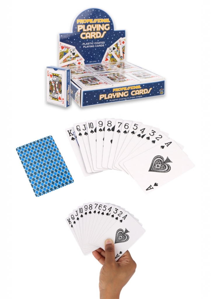 Playing Cards Plastic Coated 9cm X 6cm - Click Image to Close