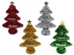 Christmas 8" Tinsel 3D Christmas Tree Tabletop