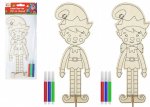 Snow White Colour Your Own Elf On Stand With 3 Pens