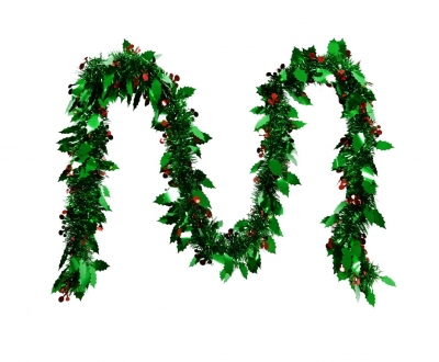TINSEL HOLLY DELUXE 2m 10ply