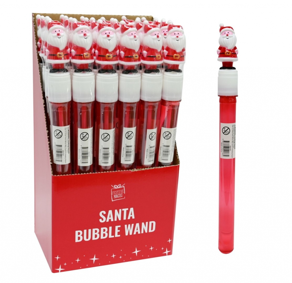 Santa Bubble Wand 110Ml - Click Image to Close