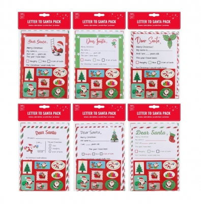 Christmas Letter To Santa Pack 3pk