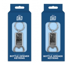 Father's Day Metal Bottle Opener Keyring