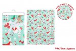 Christmas Soft Xmas Dog Print Pet Blanket 90x70cm