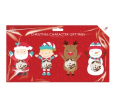 Christmas Figures Confetti Tags 8 Pack
