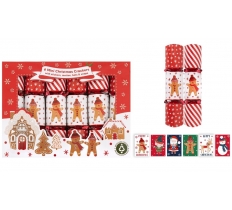 Christmas 6 Mini 6" Crackers Gingerbread