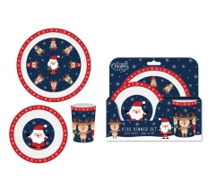 Christmas Santa & Friends Dinner Set