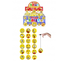 Emoji Face Return Ball 6cm