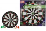 17" Dart Board & 6 Darts