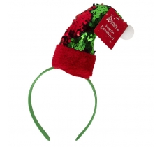 Red/Green Reversible Sequin Headband
