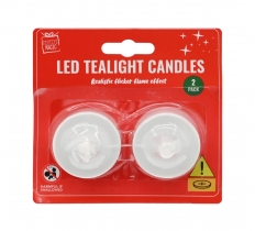 LED Tealite Candle 2Pc Flicker