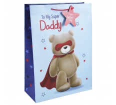 Father's Day Cute Bear XL Gift Bag