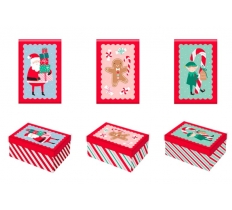 Christmas Rectangle Gift Box 22cm x 14cm