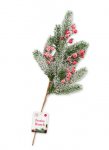 Artificial Frosted Berry Branch 50cm