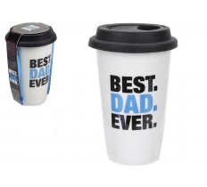 320ML DOUBLE WALL WITH LID BEST DAD DESIGN