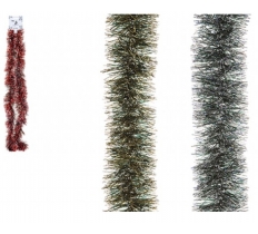 Coloured Snow Tipped Tinsel 6ply 2m