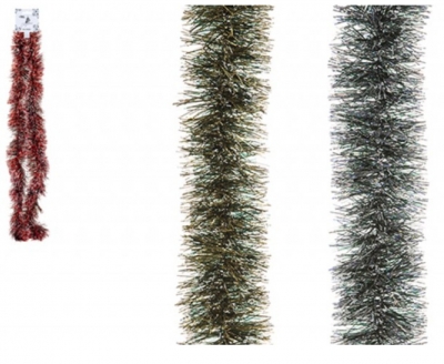 Coloured Snow Tipped Tinsel 6ply 2m