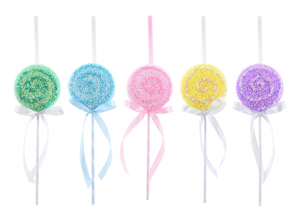 Christmas Hanging Sprinkles Lollipop 23cm - Click Image to Close
