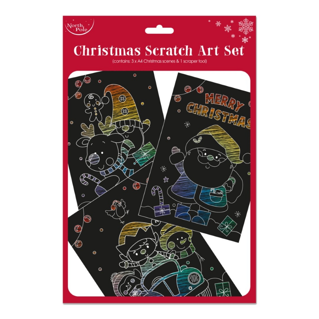 Christmas Scratch Art Set - Click Image to Close