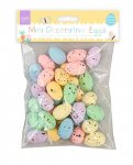 Easter Mini Decorative Eggs 3cm 36pk