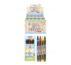 Mini Easter 8cm Wax Crayon 4 Pack X 120 ( 11p Each )