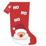Christmas Stocking Santa Character Ho Ho Ho