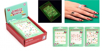 Jingle Bunch Christmas Self Adhesive Nail Stickers