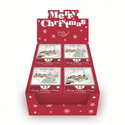 Christmas Winter Village Card 12pk