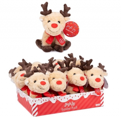 Reindeer With Scarf 15cm