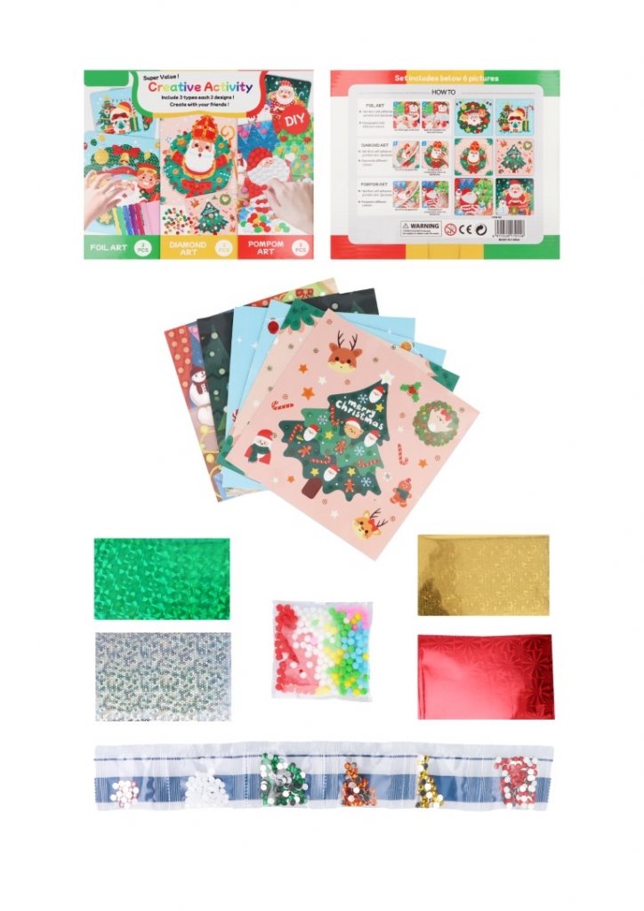 Christmas 3-in-1 Crafts Activity Kit - Click Image to Close