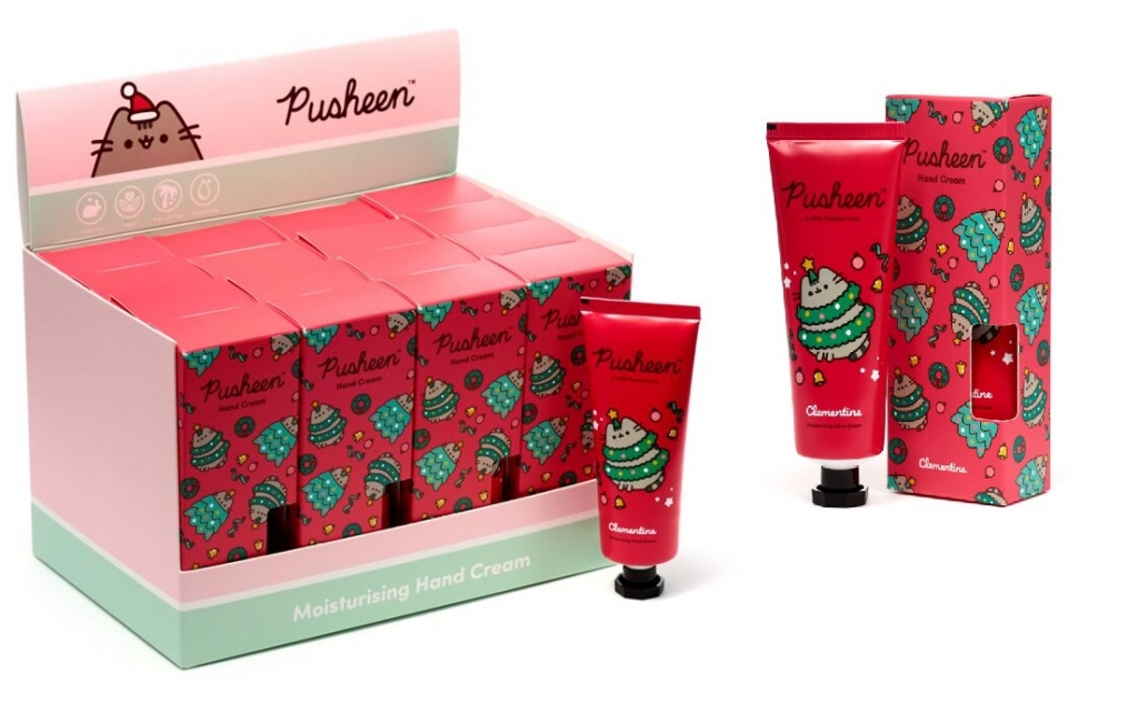 Christmas Pusheen the Cat Clementine Moisturising Hand Crem - Click Image to Close