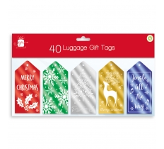 40Pack Luggage Tags Contemporary