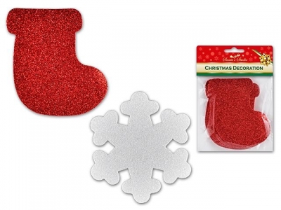 Christmas Eve Foam Craft Cut Outs 12 Pack