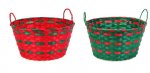 Christmas Red/Green Bucket Basket