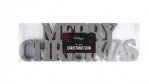 Silver Merry Christmas Glitter Sign